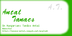 antal tanacs business card
